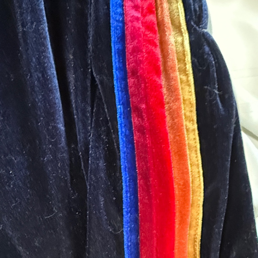 Aviator Nation blue Joggers with Red and Yellow Stripes - Picture 4 of 4